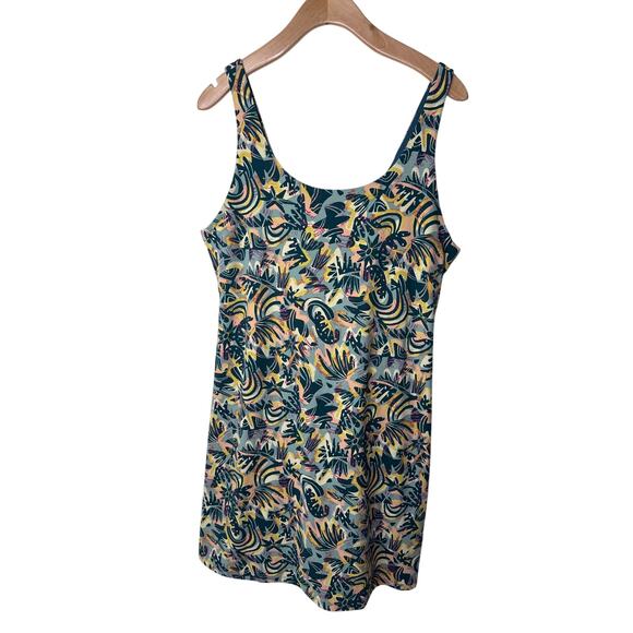 Patagonia Women's Maipo Dress Wild Botanist Tidal Teal size XS - Picture 2 of 8